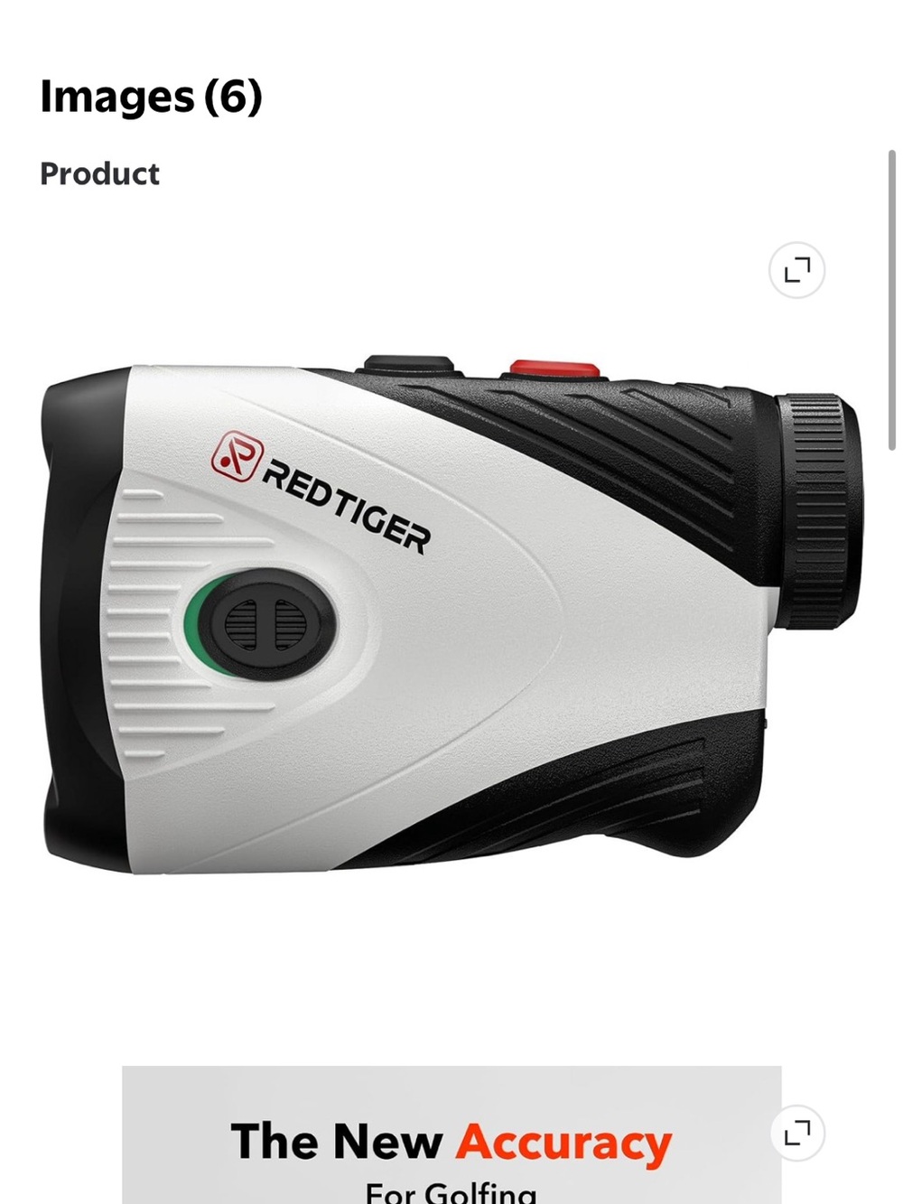 Redtiger Golf Rangefinder in White and Black (As is ) new no cords